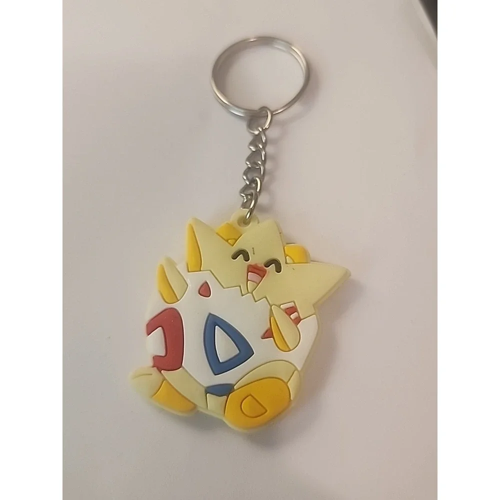 Small Togepi Pokémon 2‎ Sided Rubber Keychain